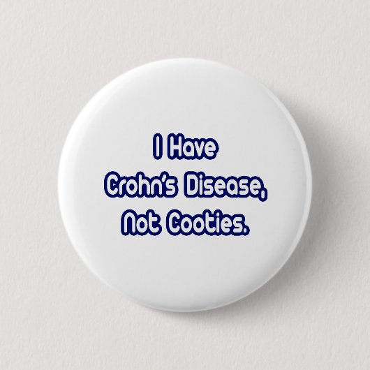 Morbus Crohn...keine Kooties. Button (Vorderseite)
