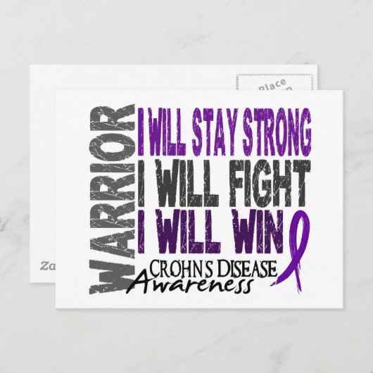Morbus Crohn Postkarte (Vorne/Hinten)