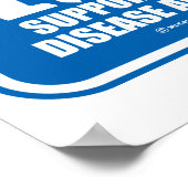 Morbus Crohn Restroom Sign Poster (Ecke)