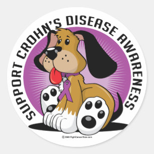 Morbus Crohn Runder Aufkleber