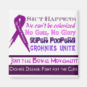 Morbus Crohn Spaß Magnet (Vorne)
