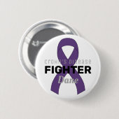 Morbus Crohn: weißer Knopf Button (Vorne & Hinten)