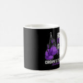 Morbus Crohn's Disease Awareness Month Boxing Glov Kaffeetasse (VorderseiteRechts)