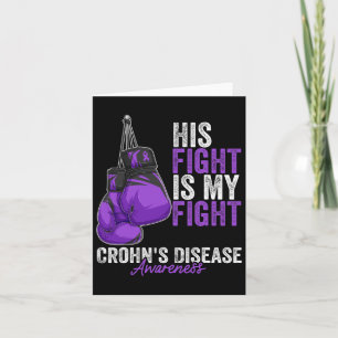 Morbus Crohn's Disease Awareness Month Boxing Glov Karte