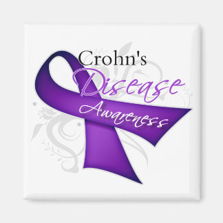 Morbus Crohn's Disease Awareness Ribbon Magnet