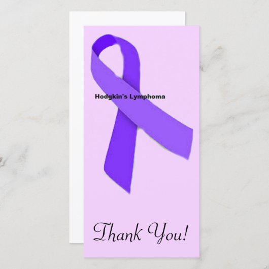 Morbus Hodgkin Dankeskarte (Vorne/Hinten)