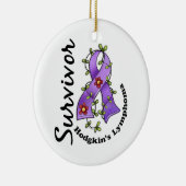 Morbus Hodgkin-Überlebender 15 Keramik Ornament (Rechts)