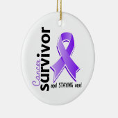 Morbus Hodgkin-Überlebender 19 Keramik Ornament (Rechts)