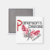 Morbus Parkinsons BUTTERFLY 3.1 Magnet (Vorderseite/Rückseite)
