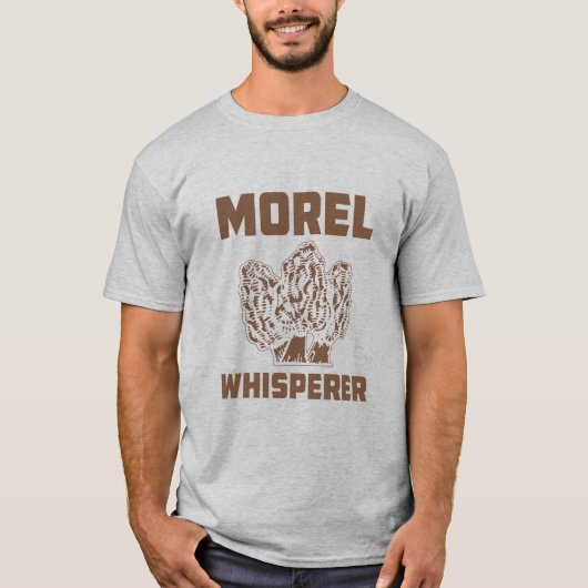 Morchel-Flüsterer mit Morcheln T-Shirt (Vorderseite)