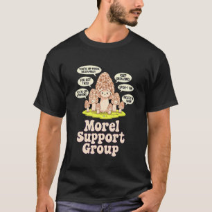Morchel-Pilz-Jagd Lustiges Langarmshirt T-Shirt