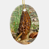 Morchel-Pilz Keramikornament (Hinten)