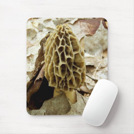 Morchel-Pilz-Mausunterlage Mousepad (Mit Mouse)