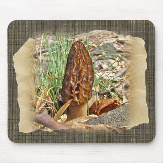 Morchel-Pilz Mousepad (Vorne)