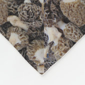 Morchel-Pilze Fleecedecke (Ecke)
