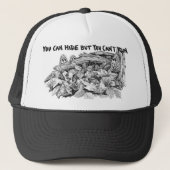 Morchel vermehrt sich B&W Fernlastfahrer-Hut Truckerkappe (Vorderseite)