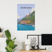 Morcote Schweiz Reiseplakat Poster (Heimbüro)