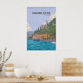 Morcote Schweiz Reiseplakat Poster (Küche)