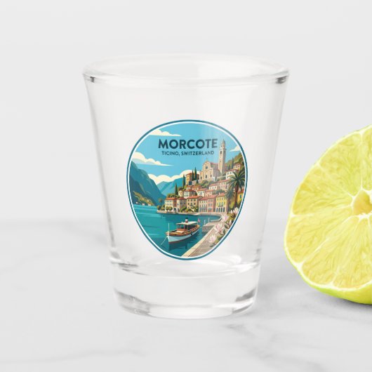 Morcote Schweiz Schnapsglas (Vorderseite)