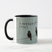 Mord an Crows Silhouette Mystery Lover Tasse (Links)
