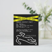 Mord an Mystery-Party Einladung (Stehend Vorderseite)