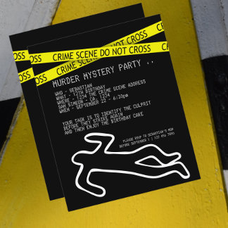 Mord an Mystery-Party Einladung