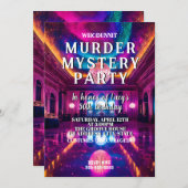 Mord an Whodunit-Mysterien Mord auf der Tanzfläche Einladung (Vorne/Hinten)