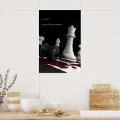 Mord auf dem Schachbrett - Drucken Poster (Küche)