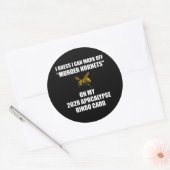 Mord Hornets 2020 Apokalypse Bingo Runder Aufkleber (Umschlag)