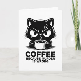 Mord ist falsch feiertagskarte