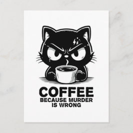 Mord ist falsch feiertagspostkarte