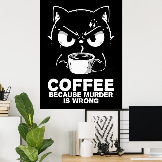 Mord ist falsch poster (Heimbüro)