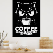 Mord ist falsch poster (Küche)