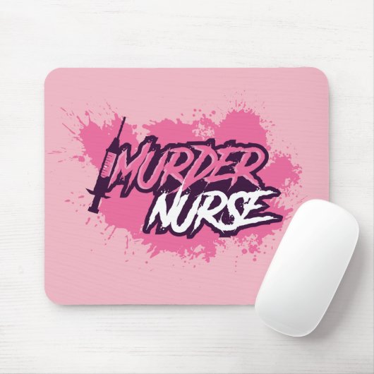 Mord-Krankenschwester platsches Mousepad - Rosa (Mit Mouse)