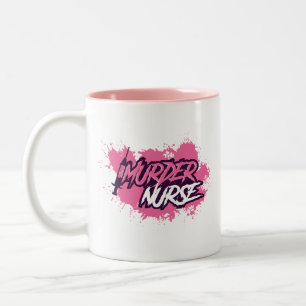 Mord-Krankenschwester-Tasse - Mischrecht Zweifarbige Tasse