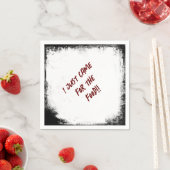 Mord-Mysterium "Ich bin gerade für das Essen gekom Serviette (Beispiel)