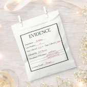 Mord-Mystery-Beweise Geschenktütchen (Ausgeschnitten)