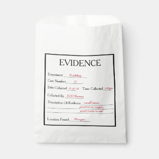 Mord-Mystery-Beweise Geschenktütchen
