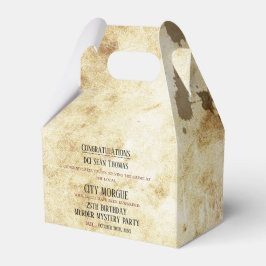 Mord Mystery Birthday Geschenkschachtel