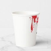 Mord Mystery Birthday Party Blood Stain Elegant Pappbecher (Rechts)