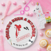 Mord Mystery Birthday Party BLOODY Pappteller (Party)