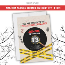 Mord Mystery Birthday Party Crime Szene