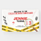 Mord Mystery Bloody Crime Scene Spaß Banner (Horizontal)