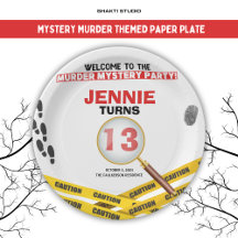 Mord Mystery Crime Szene Halloween Geburtstag
