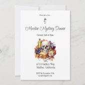 Mord Mystery Dinner Einladung (Vorderseite)