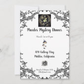 Mord Mystery Dinner Einladung (Vorderseite)