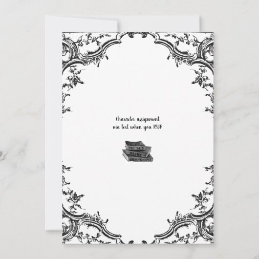 Mord Mystery Dinner Einladung (Rückseite)