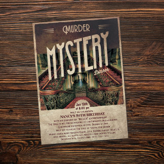 Mord Mystery Dinner Einladung
