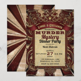 Mord Mystery Dinner Party Einladung