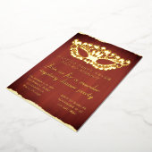 Mord Mystery Dinner Party Red Folieneinladung (Gedreht)